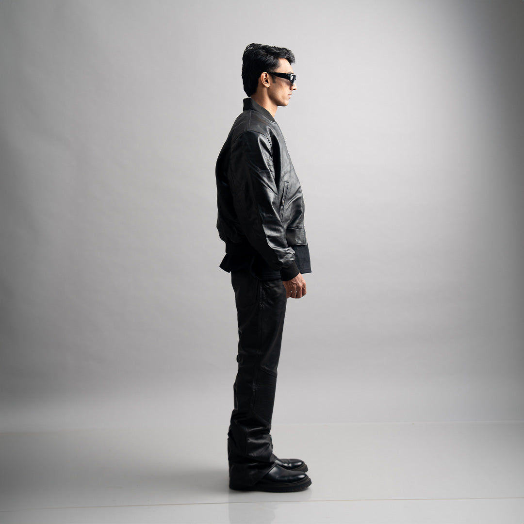 LEATHER JACKET (BLACK)